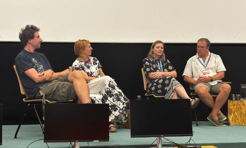 Daniel Wutti als Chair der Filmdiskussion