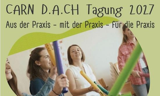 Plakat mit Ankündigung der CARN D.A.CH Tagung am 5.-6. Februar 2027